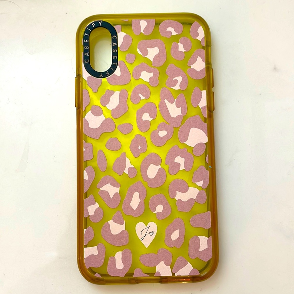 Casetify neon leopard IPhoneX case.